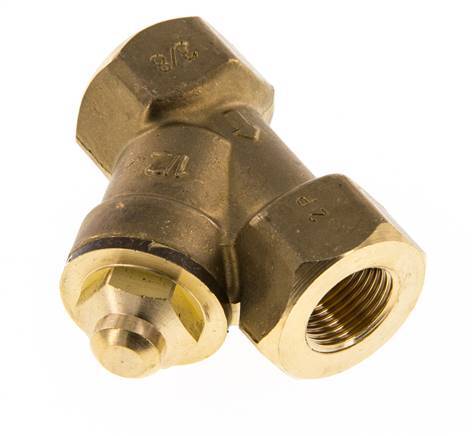 Rp 3/8'' Brass Y Check Valve 10 bar (145 psi) FKM