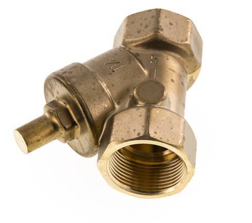 Rp 1-1/4'' Brass Y Check Valve 10 bar (145 psi) FKM