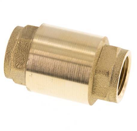 G 1/2'' Brass Check Valve For Vacuum -0.95..25 bar (-13.7..362.5 psi)