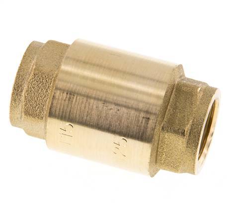 G 1/2'' Brass Check Valve For Vacuum -0.95..25 bar (-13.7..362.5 psi)