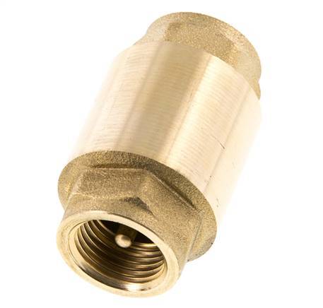 G 1/2'' Brass Check Valve For Vacuum -0.95..25 bar (-13.7..362.5 psi)