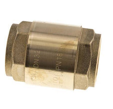 G 1-1/4'' Brass Check Valve For Vacuum -0.95..18 bar (-13.7..261 psi)