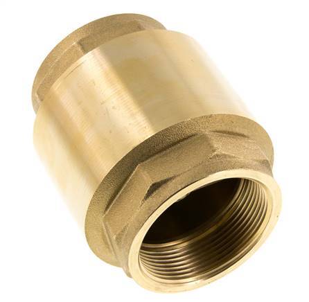 G 2'' Brass Check Valve For Vacuum -0.95..18 bar (-13.7..261 psi)
