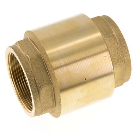 G 2-1/2'' Brass Check Valve For Vacuum -0.95..12 bar (-13.7..174 psi)