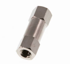 M5 Nickel-Plated Brass Check Valve 10 bar (145 psi) NBR
