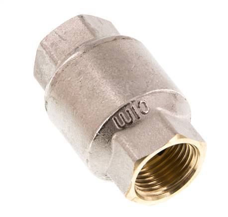 G 1/2'' Nickel-Plated Brass Check Valve 20 bar (290 psi) NBR