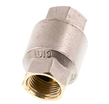 G 1/2'' Nickel-Plated Brass Check Valve 20 bar (290 psi) NBR