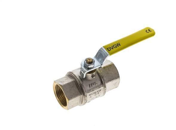 Rp 1 inch 2-Way Oxygen Brass Ball Valve PN 45