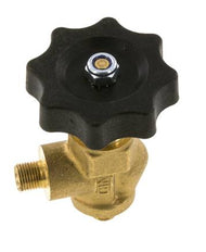 G 1/8'' Brass Right Angle Ball Valve 40 bar with Handwheel