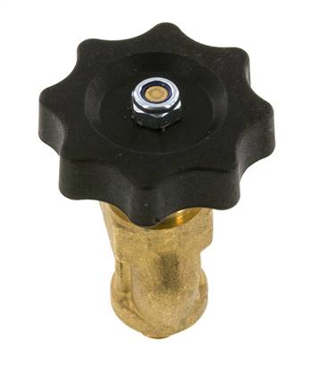 G 1/8'' Brass Right Angle Ball Valve 40 bar with Handwheel
