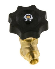G 1/4'' Brass Right Angle Ball Valve 40 bar with Handwheel