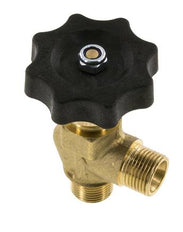 G 3/8'' Brass Right Angle Ball Valve 40 bar with Handwheel