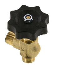 G 3/8'' Brass Right Angle Ball Valve 40 bar with Handwheel