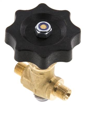 G 1/8'' Male Threaded Brass Ball Valve 40 bar with Handwheel