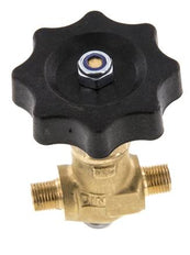 G 1/8'' Male Threaded Brass Ball Valve 40 bar with Handwheel