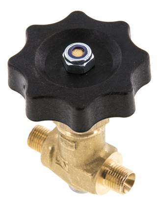 G 1/8'' Male Threaded Brass Ball Valve 40 bar with Handwheel