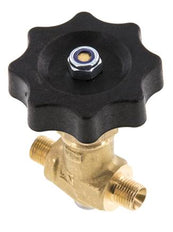 G 1/8'' Male Threaded Brass Ball Valve 40 bar with Handwheel