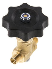 G 1/8'' Male Threaded Brass Ball Valve 40 bar with Handwheel