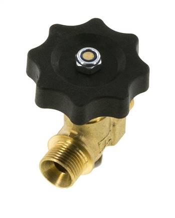 G 3/8'' Male Threaded Brass Ball Valve 40 bar with Handwheel
