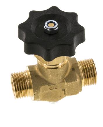G 1/2'' Male Threaded Brass Ball Valve 40 bar with Handwheel