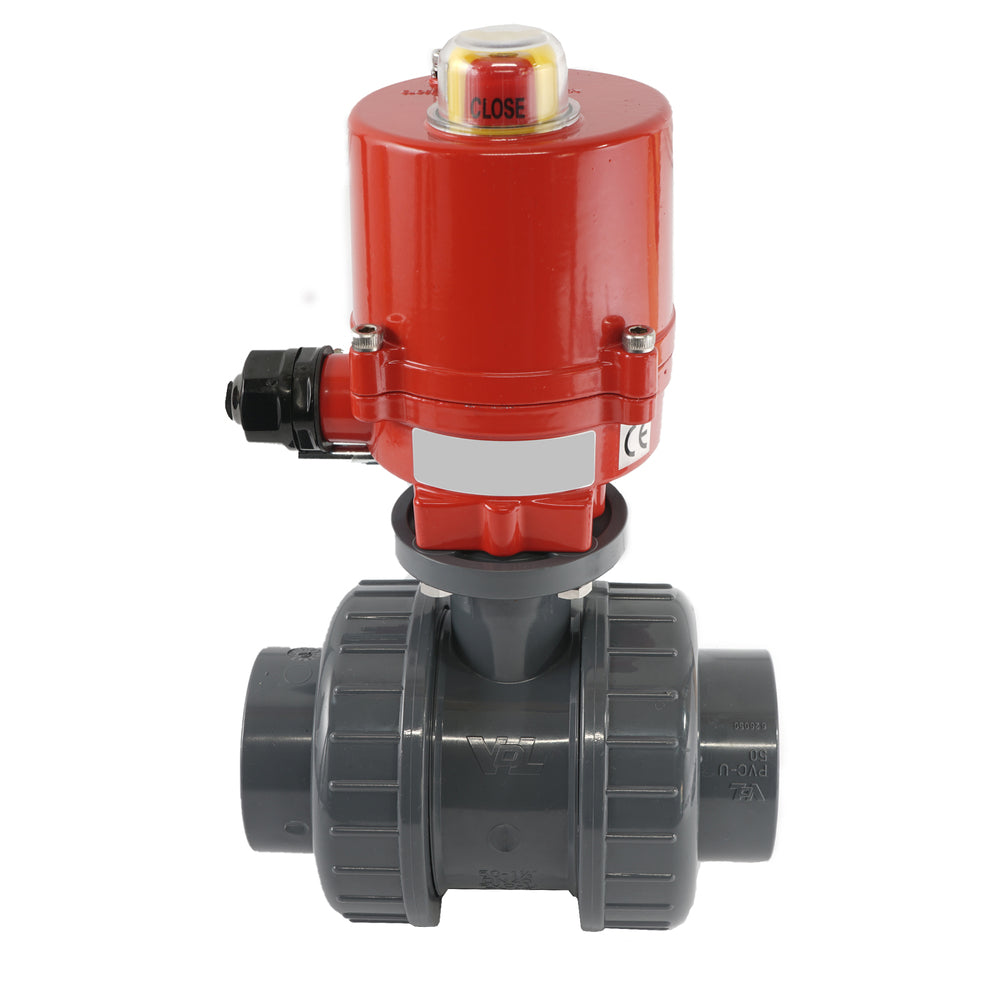 32mm 120V AC VDL 2-way PVC Electrical ball valve