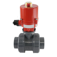50mm 24V DC VDL 2-way PVC Electrical ball valve