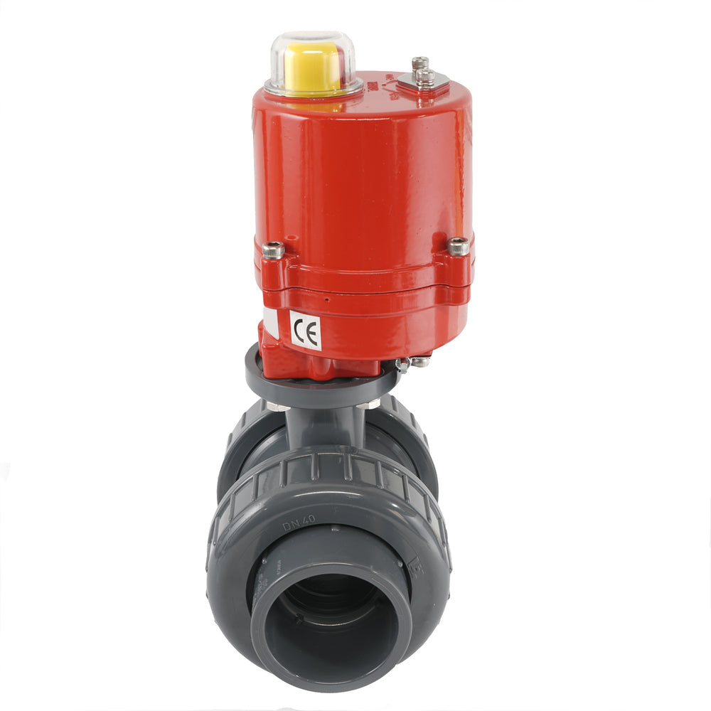 50mm 24V DC VDL 2-way PVC Electrical ball valve