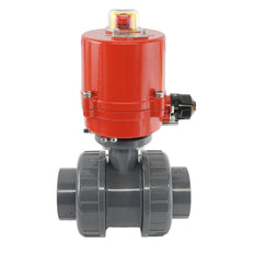 50mm 24V DC VDL 2-way PVC Electrical ball valve