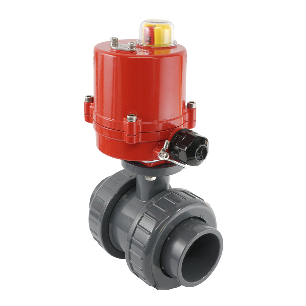 50mm 24V DC VDL 2-way PVC Electrical ball valve