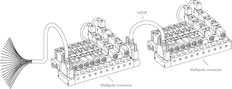 8x Multipole-Connector YPC SF4000 Valves 24VDC